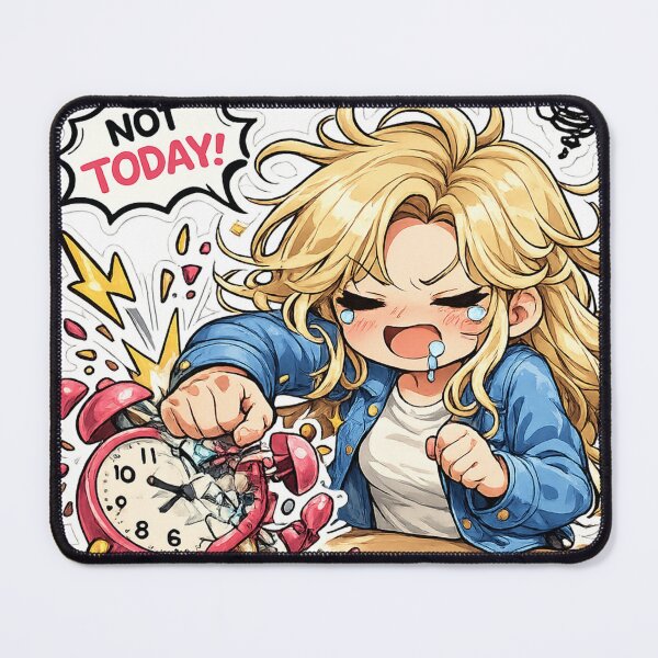 Item preview, Nina Smashing Alarm Clock Morning Rage designed and sold by Asrom Loja de adesivos.