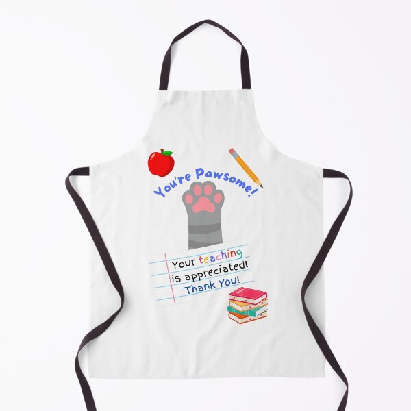 Item preview, Teacher Appreciation You're Pawsome Gray Tabby Cat Paw designed and sold by MYCatStuff.