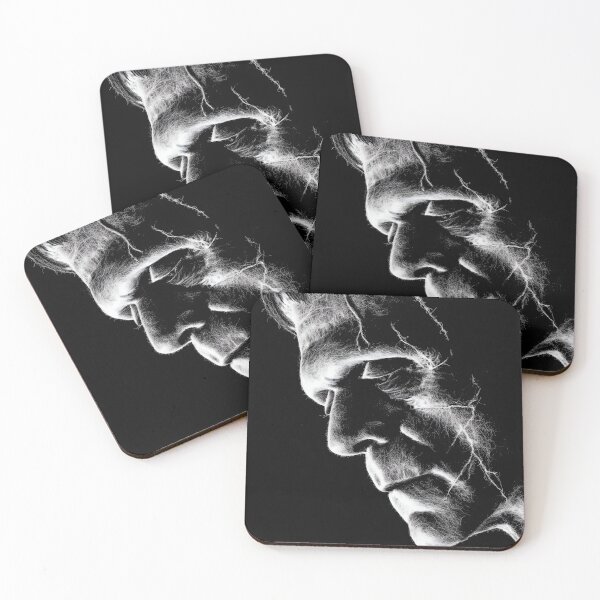 Item preview, Thoughtful Frankenstein - black and white designed and sold by ClubVacay.
