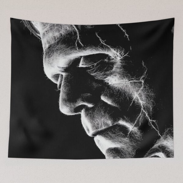 Item preview, Thoughtful Frankenstein - black and white designed and sold by ClubVacay.