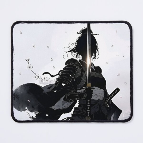Item preview, Samurai Under Cherry Blossoms – Minimal Japanese Warrior Aesthetic Art designed and sold by Dyan4.