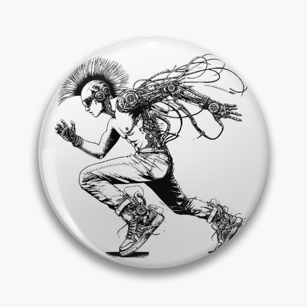 Item preview, Cyberpunk - Push Your Limits - Edgerunner - bw designed and sold by RaceDayRags.