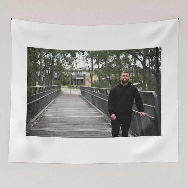 Item preview, James Rolevski leaning on wooden bridge in nature designed and sold by getmybookstore.