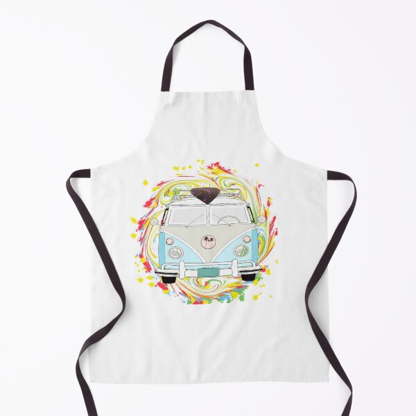 Item preview, Surfboard on top of van with groovy colours - no background designed and sold by Naked Drop.