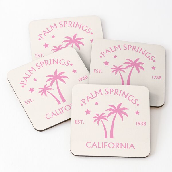 Item preview, Palm Springs California Pink Palm Trees designed and sold by ForgotSouvenir.