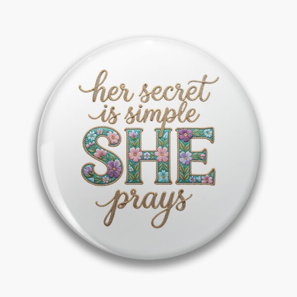Item preview, She who prays is Happy designed and sold by divineactivity.