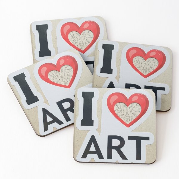 Item preview, I Love Art Heart Sketch Illustration  designed and sold by GR-DesignStudio.