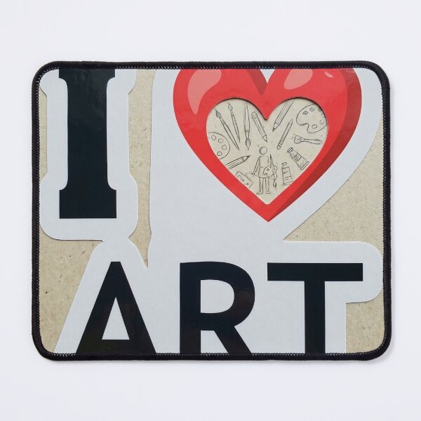 Item preview, I Love Art Heart Sketch Illustration designed and sold by GR-DesignStudio.