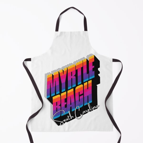 Item preview, Myrtle Beach South Carolina Retro 80s Sunset Stripe T-Shirt designed and sold by DonnaRaine.