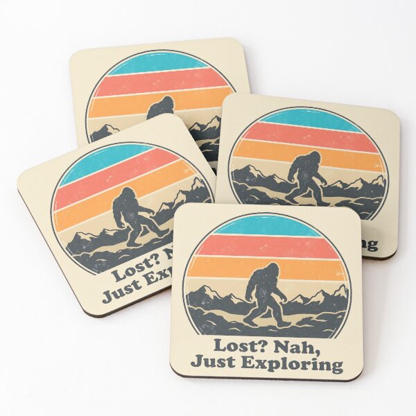 Item preview, Vintage Bigfoot Retro Sunset: Lost Nah Just Exploring designed and sold by LuloCreative.
