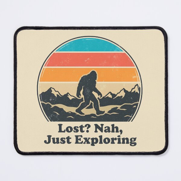 Item preview, Vintage Bigfoot Retro Sunset: Lost Nah Just Exploring designed and sold by LuloCreative.
