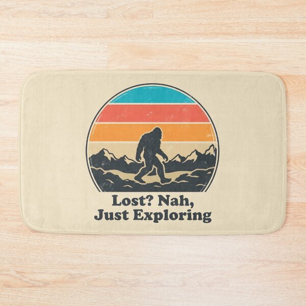 Item preview, Vintage Bigfoot Retro Sunset: Lost Nah Just Exploring designed and sold by LuloCreative.