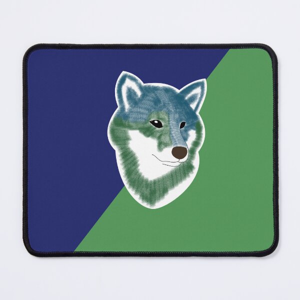 Item preview, Two toned colors (blue, green) with Shiba Inu designed and sold by ShibaCruise-On.