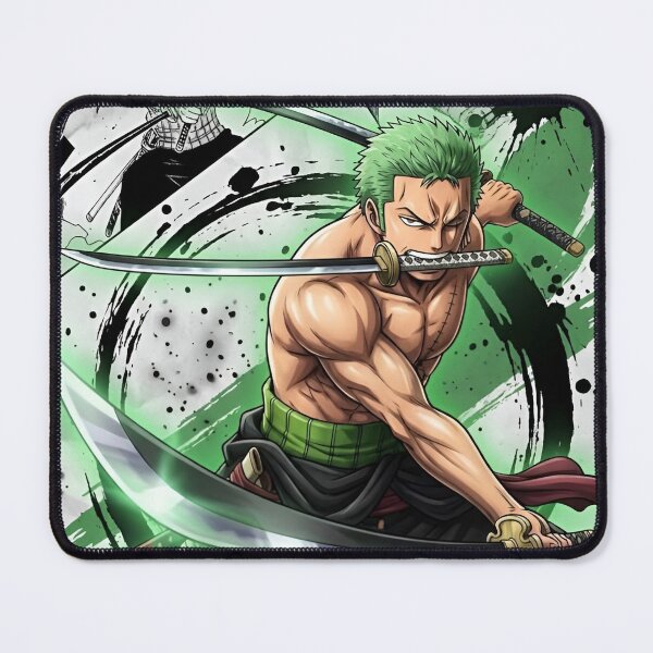 Item preview, Roronoa Zoro Three Sword Style – One Piece Anime Samurai Action Art designed and sold by Dyan4.