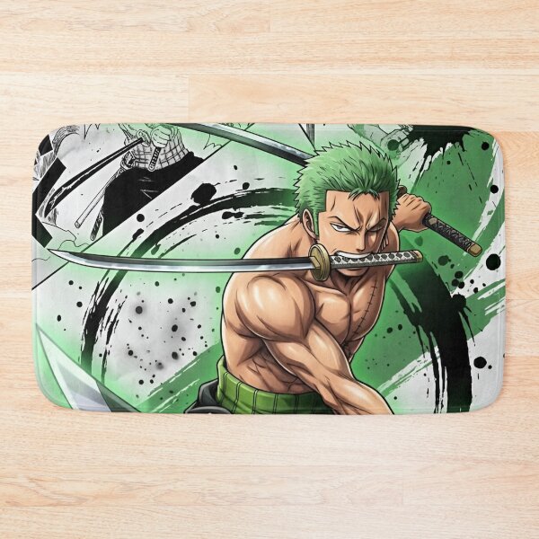 Item preview, Roronoa Zoro Three Sword Style – One Piece Anime Samurai Action Art designed and sold by Dyan4.