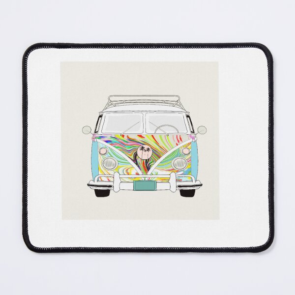 Item preview, Groovy front of van with colours - with background designed and sold by Naked Drop.