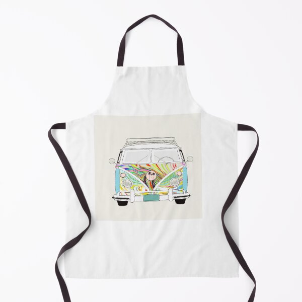 Item preview, Groovy front of van with colours - with background designed and sold by Naked Drop.