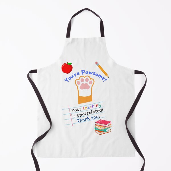 Item preview, Teacher Appreciation You're Pawsome Orange Cat Paw designed and sold by MYCatStuff.