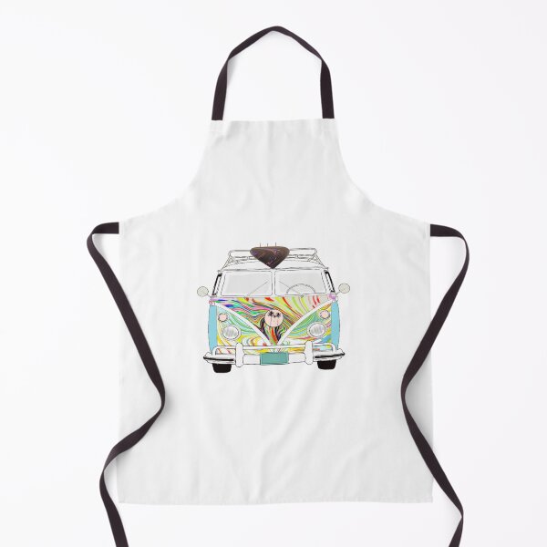 Item preview, Surfboard on top of van with groovy colours designed and sold by Naked Drop.