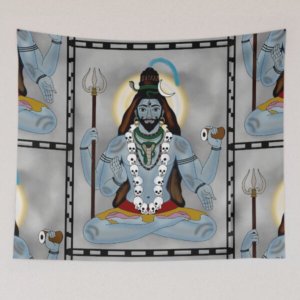 Item preview, Shiva Divine Artwork – Mahadev Spiritual Meditation Art Design designed and sold by Harshit_Digital_Arts.