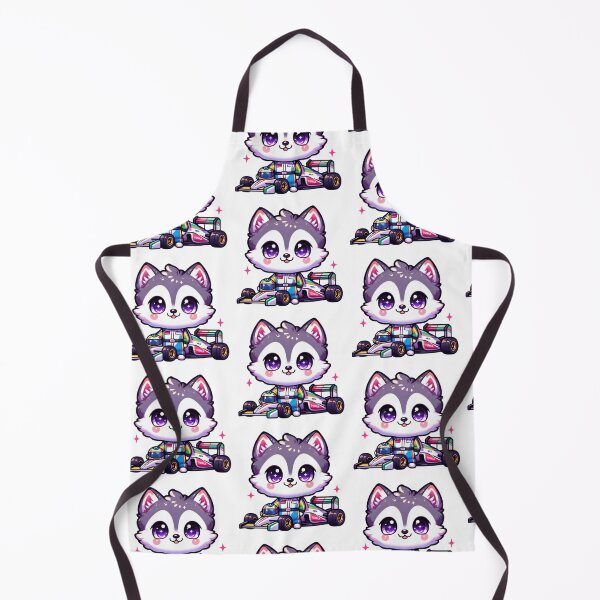 Item preview, Kawaii Husky Racer-Cute Chibi Racing Dog Cartoon Design designed and sold by carestazafeli.
