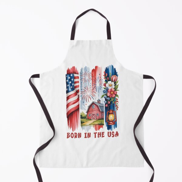 Item preview, Rustic Americana Flag Brushstroke Fireworks Barn Country Style Design designed and sold by SoftStyleStudio ⭐⭐⭐.