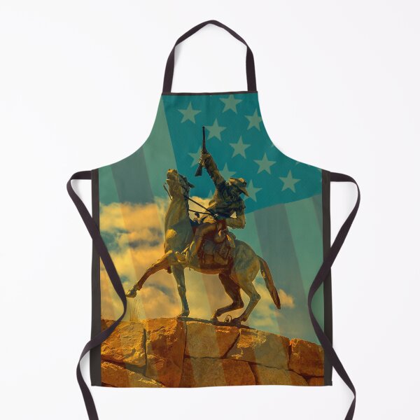 Item preview,  Buffalo Bill Cody rides horse & American flag designed and sold by MYTOPSHELF.