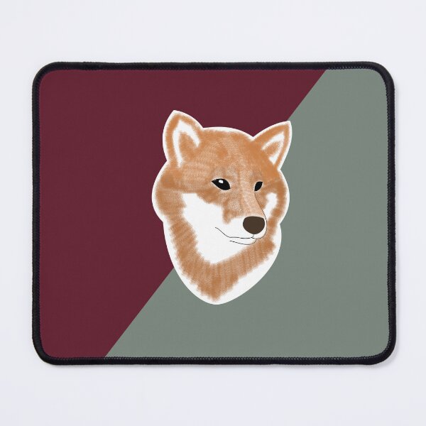 Item preview, Two toned colors (burgundy, gray) with Shiba Inu designed and sold by ShibaCruise-On.