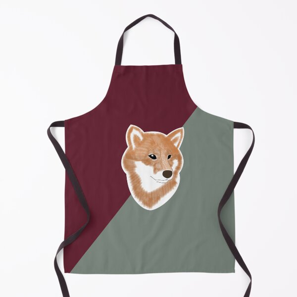 Item preview, Two toned colors (burgundy, gray) with red Shiba Inu designed and sold by ShibaCruise-On.
