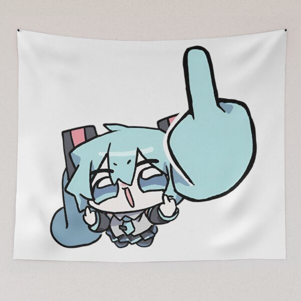 Item preview, Hatsune Miku Chibi Cute Meme Expression – Kawaii Anime Sticker & Apparel designed and sold by Dyan4.