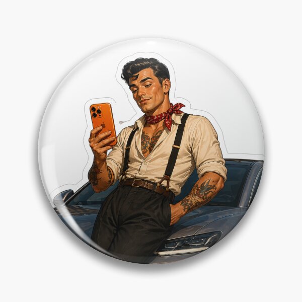 Item preview, modern pin up boy designed and sold by sintoniapraiana.