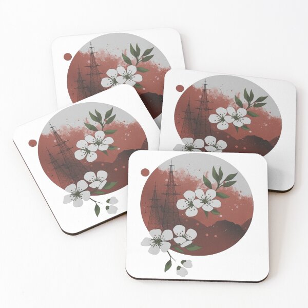 Item preview, Japanese Sakura Sunset Minimalist Design designed and sold by HanaZenStudio.
