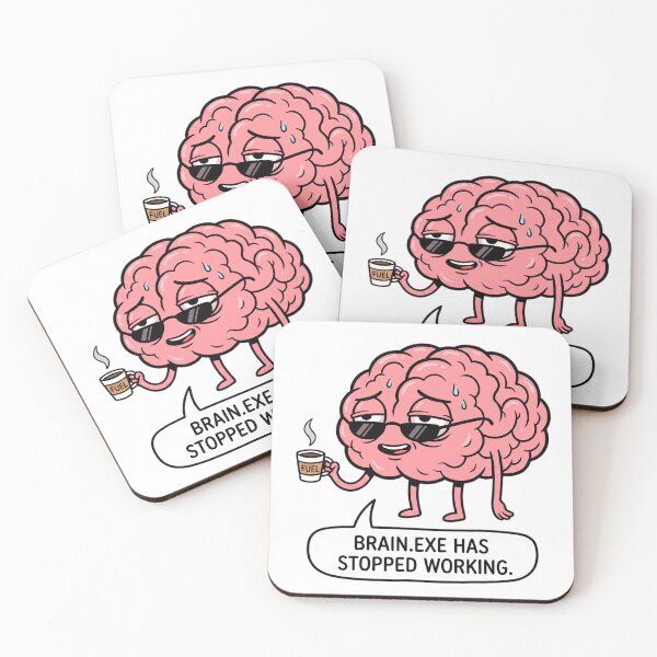 Item preview, Brain.exe Has Stopped Working (cartoon brain) designed and sold by freddyspag.