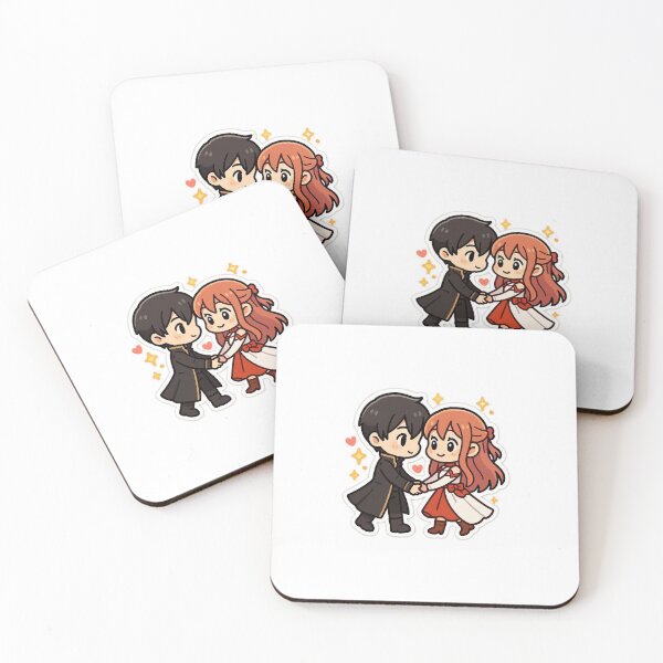 Item preview, Kirito and Asuna Sticker designed and sold by mastorasleo.