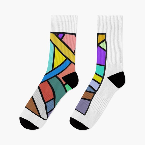 Item preview, Geometric Color Blocks Modern Abstract Line Art designed and sold by Orangeman52.