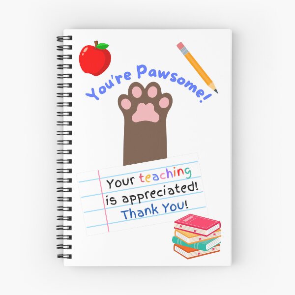 Item preview, Teacher Appreciation You're Pawsome Brown Cat Paw designed and sold by MYCatStuff.