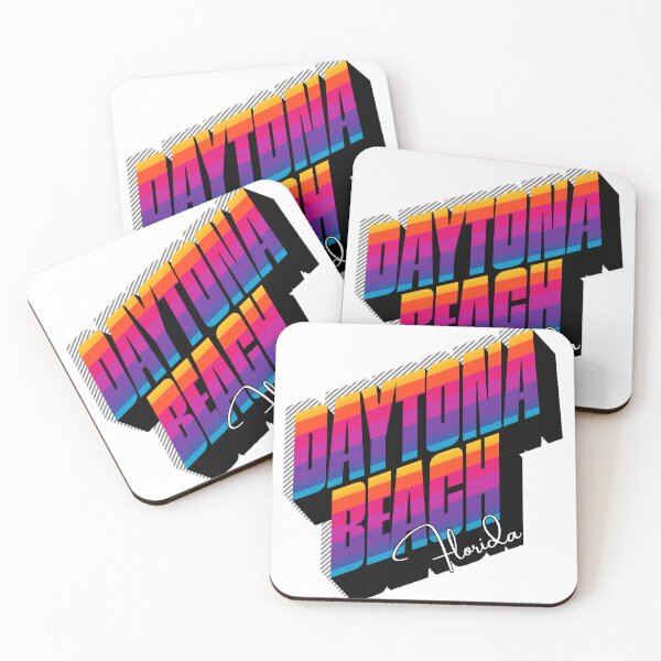 Item preview, Daytona Beach Florida Retro 80s Sunset Stripe T-Shirt designed and sold by DonnaRaine.