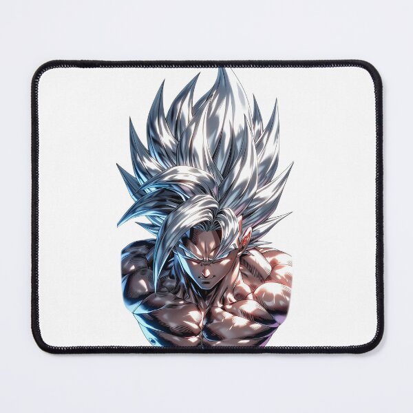 Item preview, Silver Hair Anime Warrior Ultra Instinct Style – Powerful Saiyan Inspired Art Sticker & Apparel designed and sold by Dyan4.
