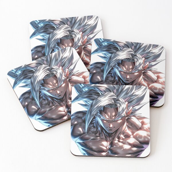 Item preview, Silver Hair Anime Warrior Ultra Instinct Style – Powerful Saiyan Inspired Art Sticker & Apparel designed and sold by Dyan4.