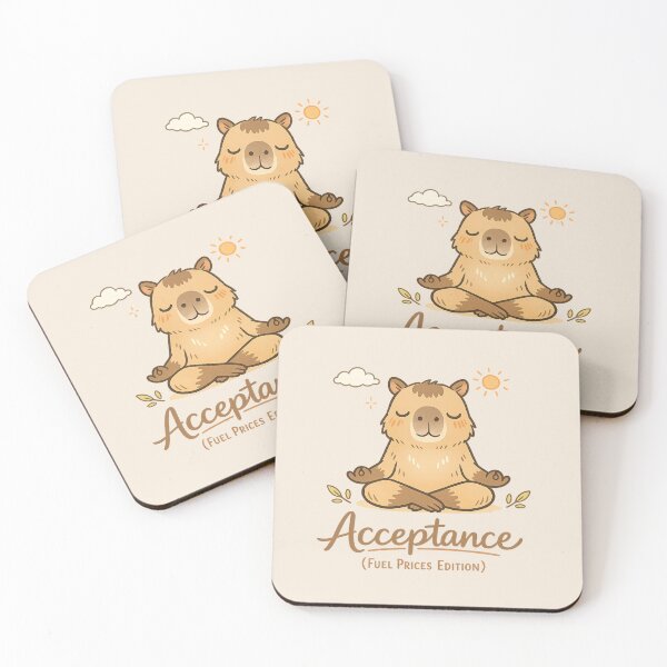 Item preview, Cute Meditating Capybara - Calm Acceptance Meme | Cozy Aesthetic Animal Art designed and sold by PopCulturePixel.