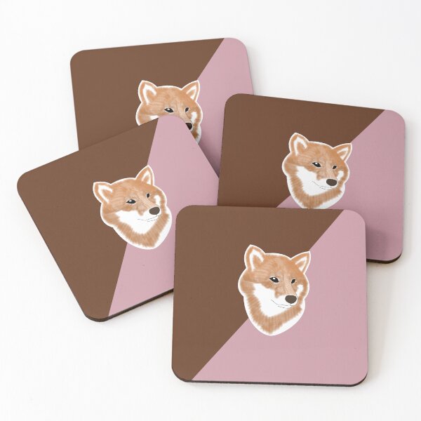 Item preview, Two toned colors (brown, pink) with Shiba Inu designed and sold by ShibaCruise-On.