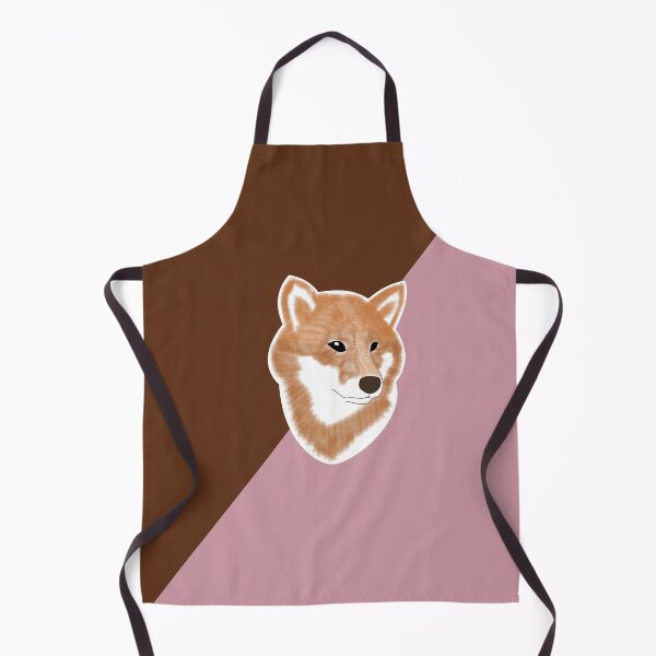 Item preview, Two toned colors (brown, pink) with red Shiba Inu designed and sold by ShibaCruise-On.