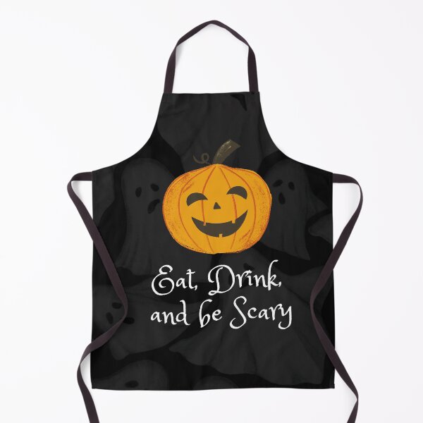 Item preview, Eat Drink & Be Scary ? | Cute Ghost Pumpkin Halloween Aesthetic designed and sold by GalushaGraphics.