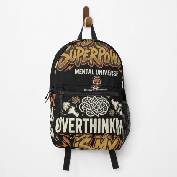 Item preview, Overthinking is My Superpower – Mental Health Typography Design designed and sold by AGawas.