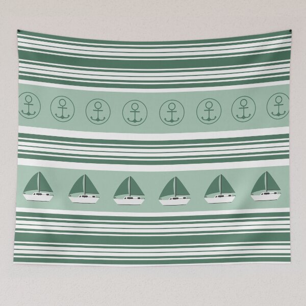 Item preview, Sailing Boat and Anchor Pattern designed and sold by MascarenoM.