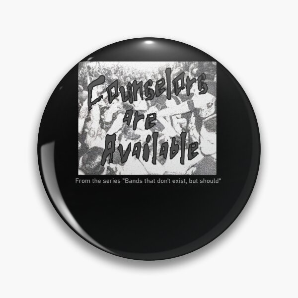 Item preview, Counselors Are Available Dark Gray Classic From The Series Bands That Don't Exist But Should designed and sold by TEEGENIE.