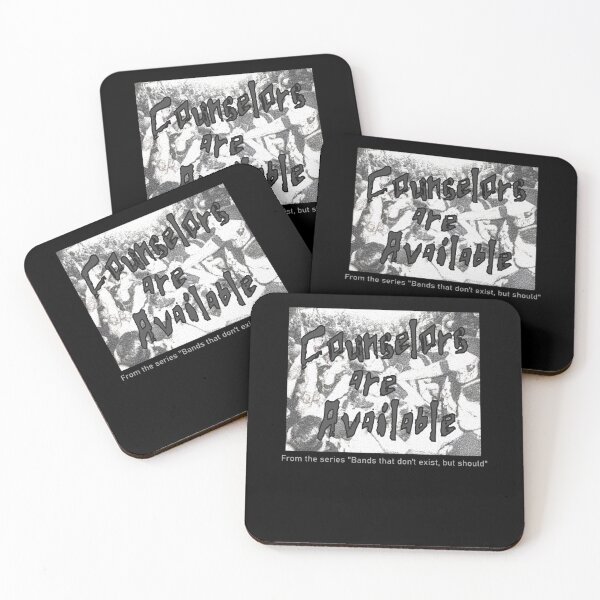Item preview, Counselors Are Available Dark Gray Classic From The Series Bands That Don't Exist But Should designed and sold by TEEGENIE.