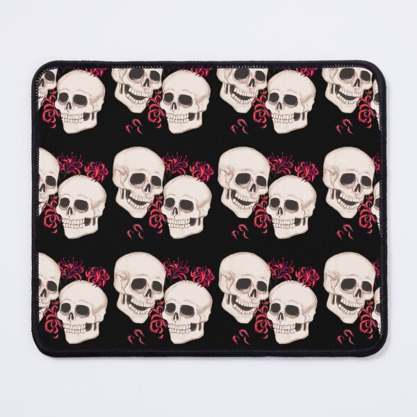 Item preview, Memento Mori Spider Lillies Skulls Goth designed and sold by KateDreams.