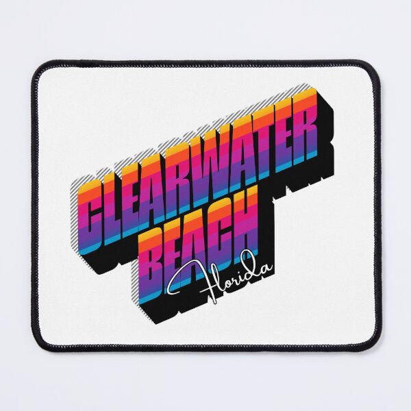 Item preview, Clearwater Beach Florida Retro 80s Sunset Stripe T-Shirt designed and sold by DonnaRaine.