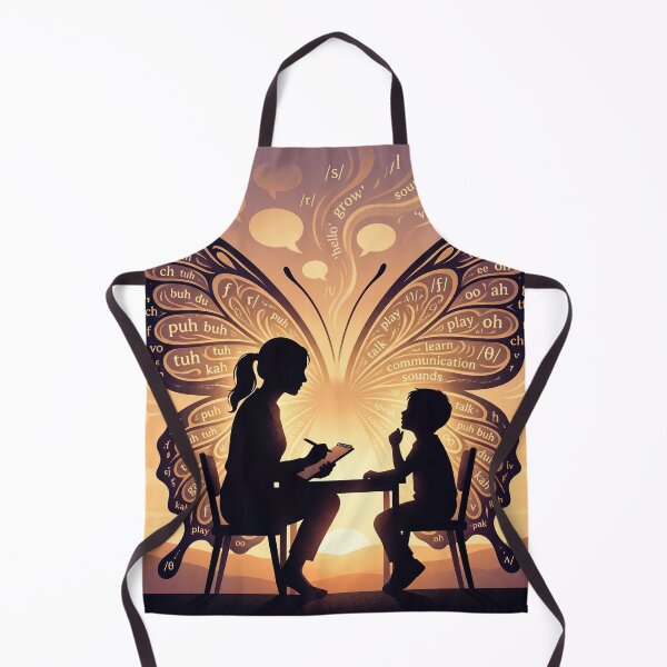 Item preview, Speech Therapy Butterfly Transformation Silhouette Art designed and sold by Common-Standard.